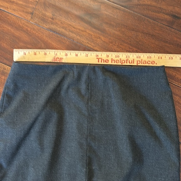 Banana Republic | Dark Gray Pencil Skirt, Front & Rear Slit, - Picture 10 of 13